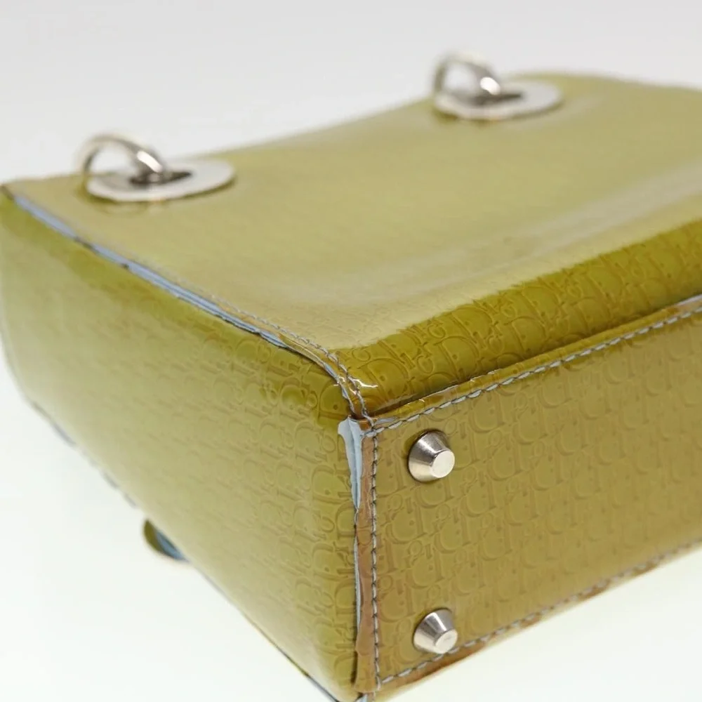 Christian Dior Lady Dior Patent Leather Trotter Embossed Bag with Strap and Card - Picture 12 of 16